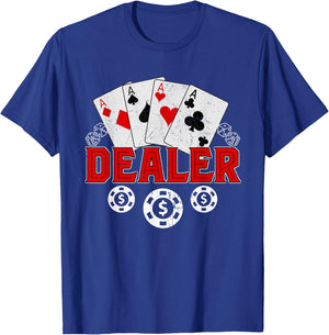 Casino Dealer Halloween Costume Shirt Poker Gambling T-Shirt - T-Shirt | Royal