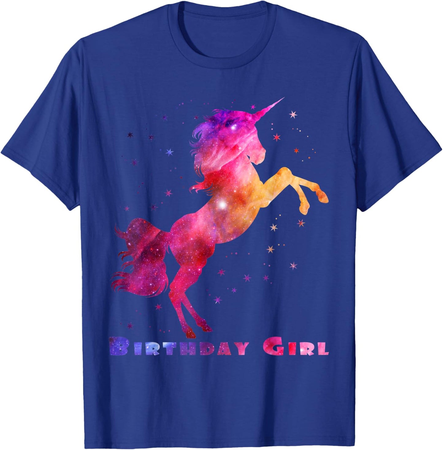Space Unicorn Birthday Girl Galaxy Unicorn Cute Teens Kids T-Shirt - T-Shirt | Royal