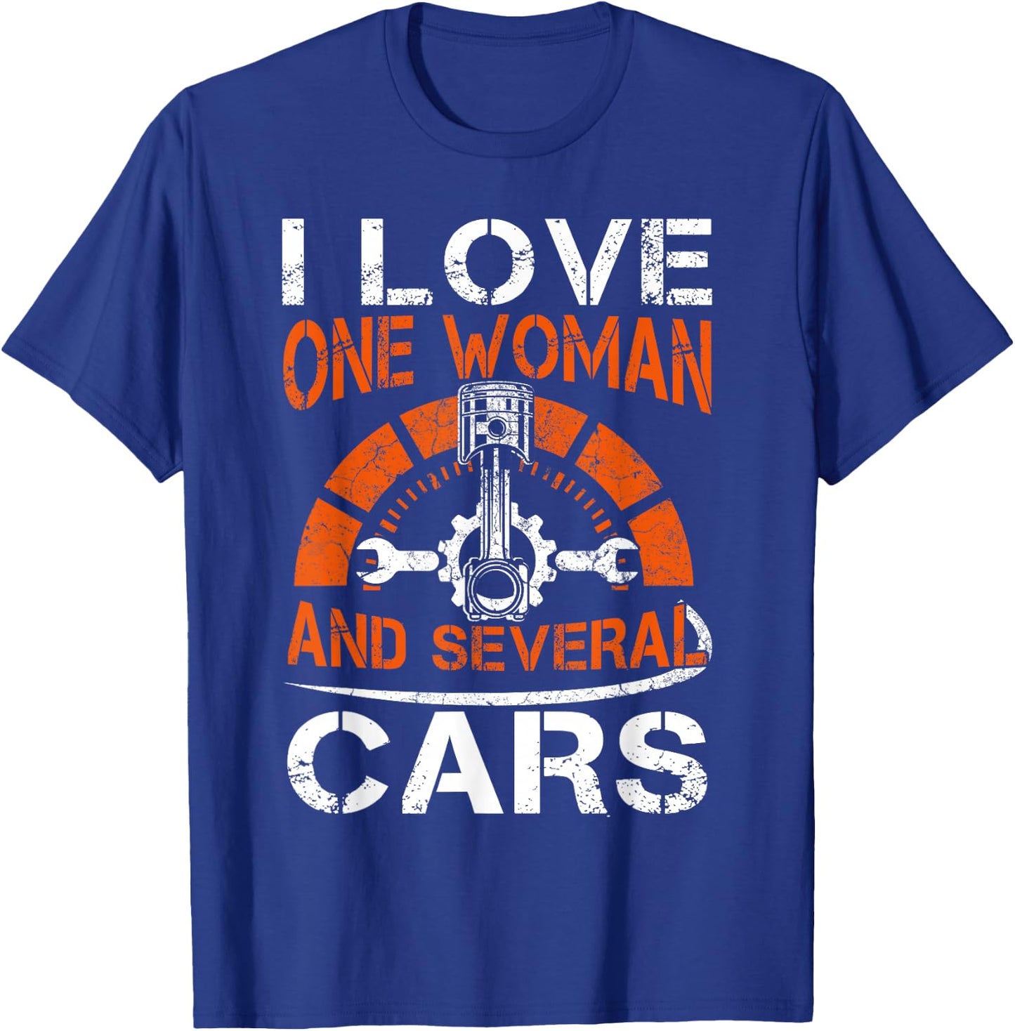 I Love One Woman And Multiple Cars T-Shirt - T-Shirt | Royal