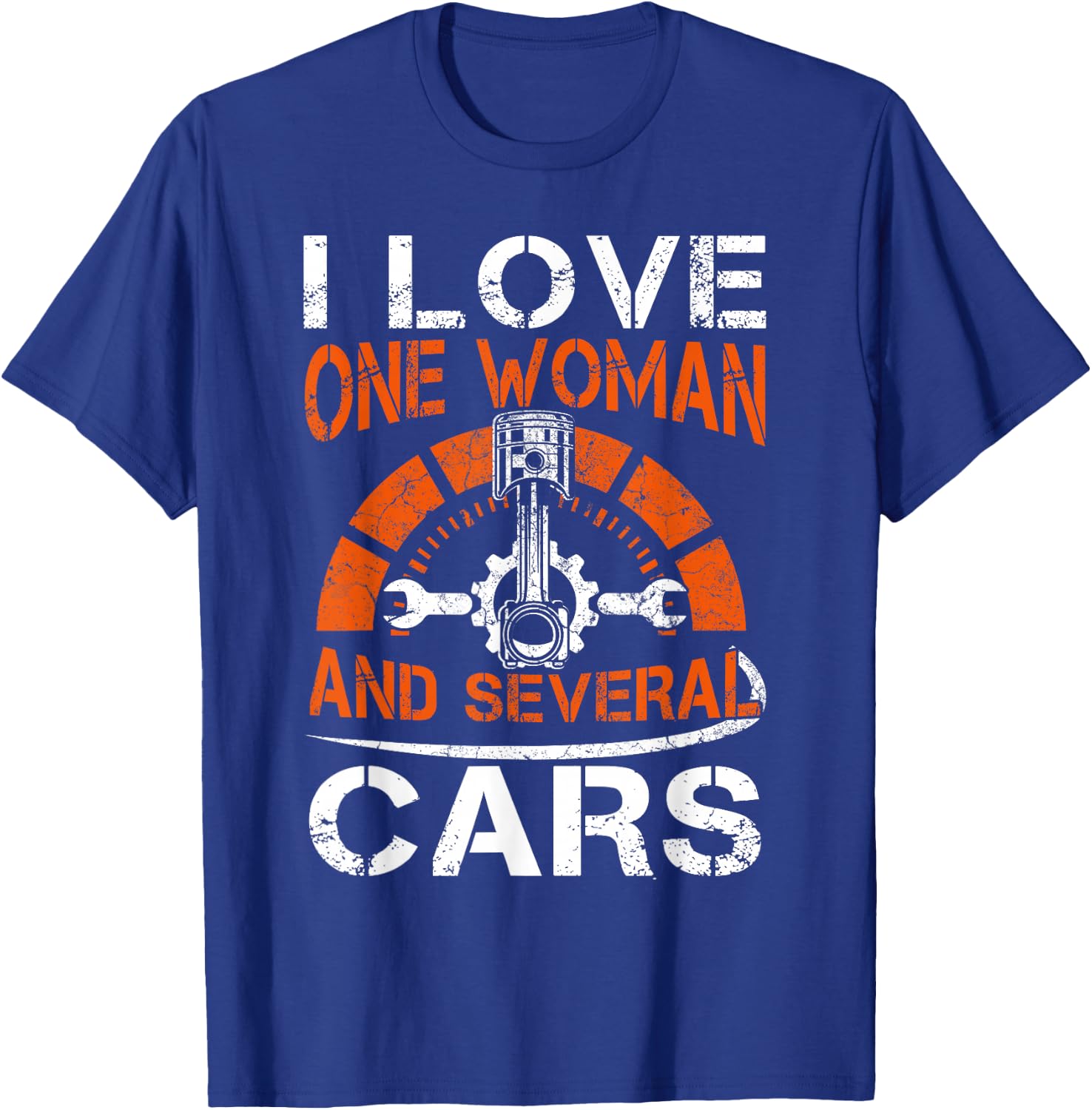 I Love One Woman And Multiple Cars T-Shirt - T-Shirt | Royal