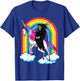 Grim Reaper Skull Riding An Unicorn, Death Unicorn Halloween T-Shirt - T-Shirt | Royal