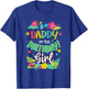 Daddy of the Birthday Girl shirt Dad Aloha Hawaii Party 1st T-Shirt - T-Shirt | Royal