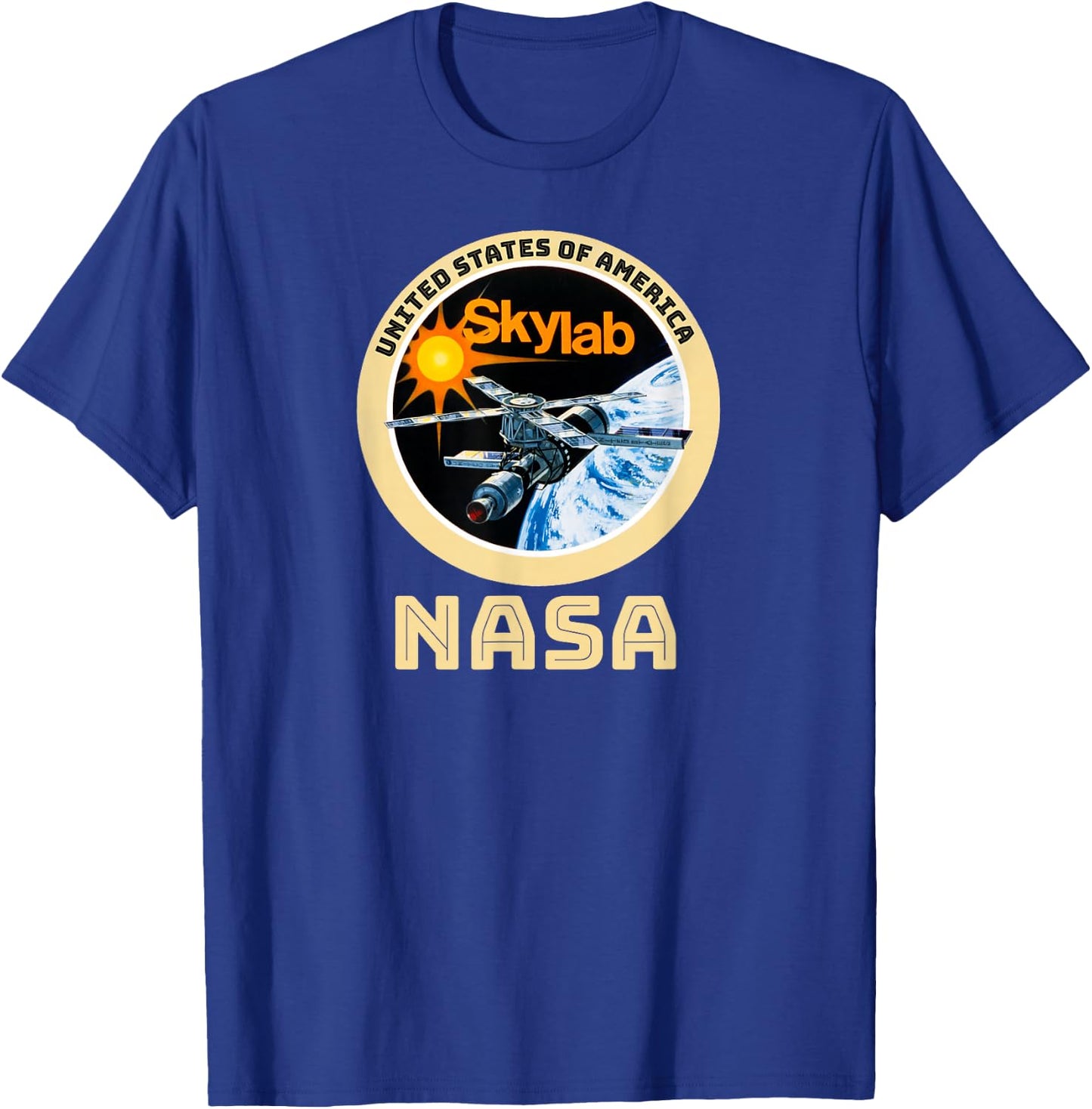 USA Skylab NASA T Shirt T-Shirt - T-Shirt | Royal