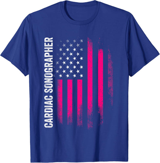 Cardiac Sonographer Echo Tech RDCS T-Shirt - T-Shirt | Royal