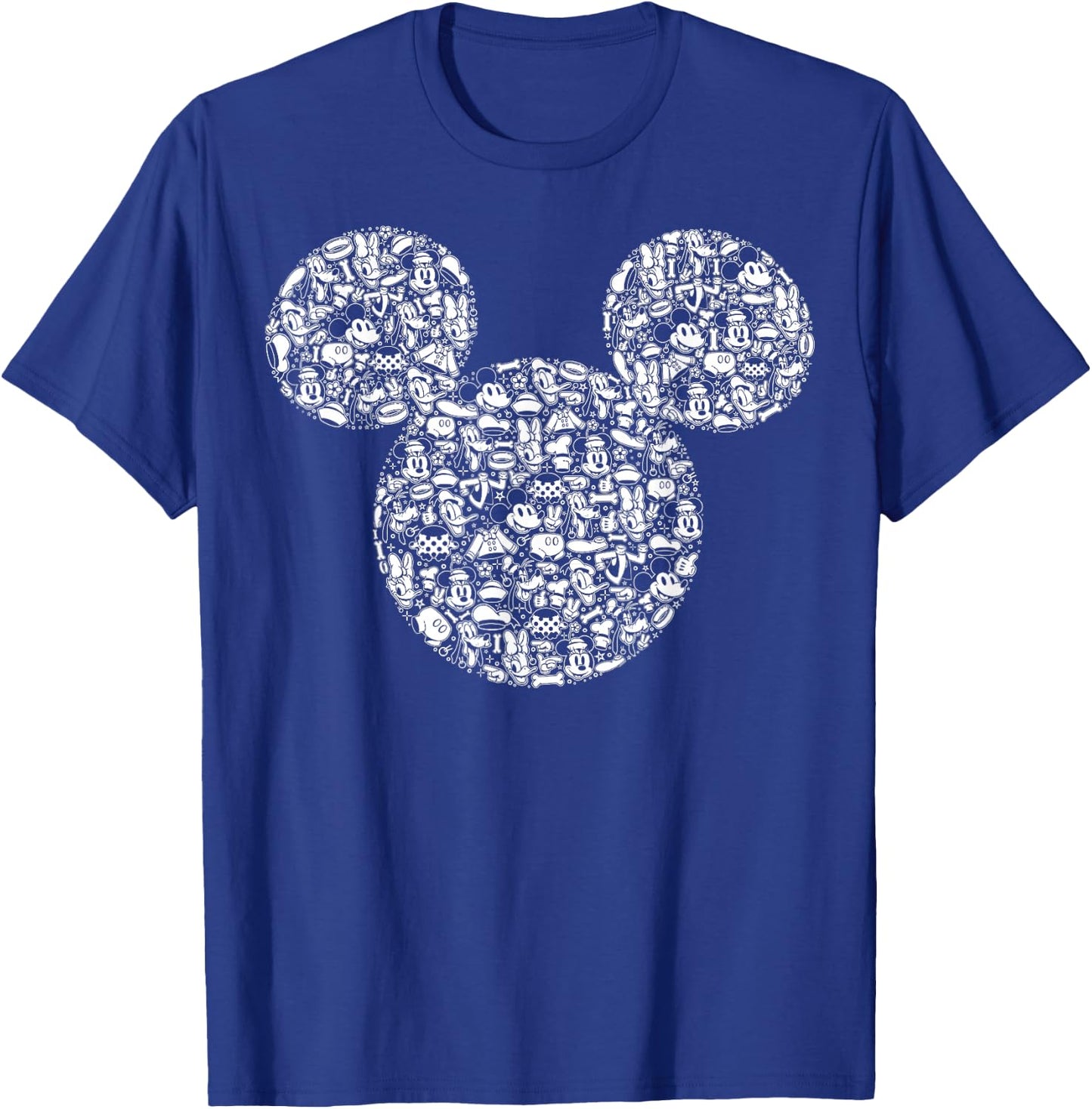 Disney Mickey And Friends Mickey Icons Fill T-Shirt - T-Shirt | Royal
