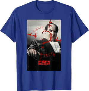 The Batman Penguin Question Mark Real Photo Poster T-Shirt - T-Shirt | Royal