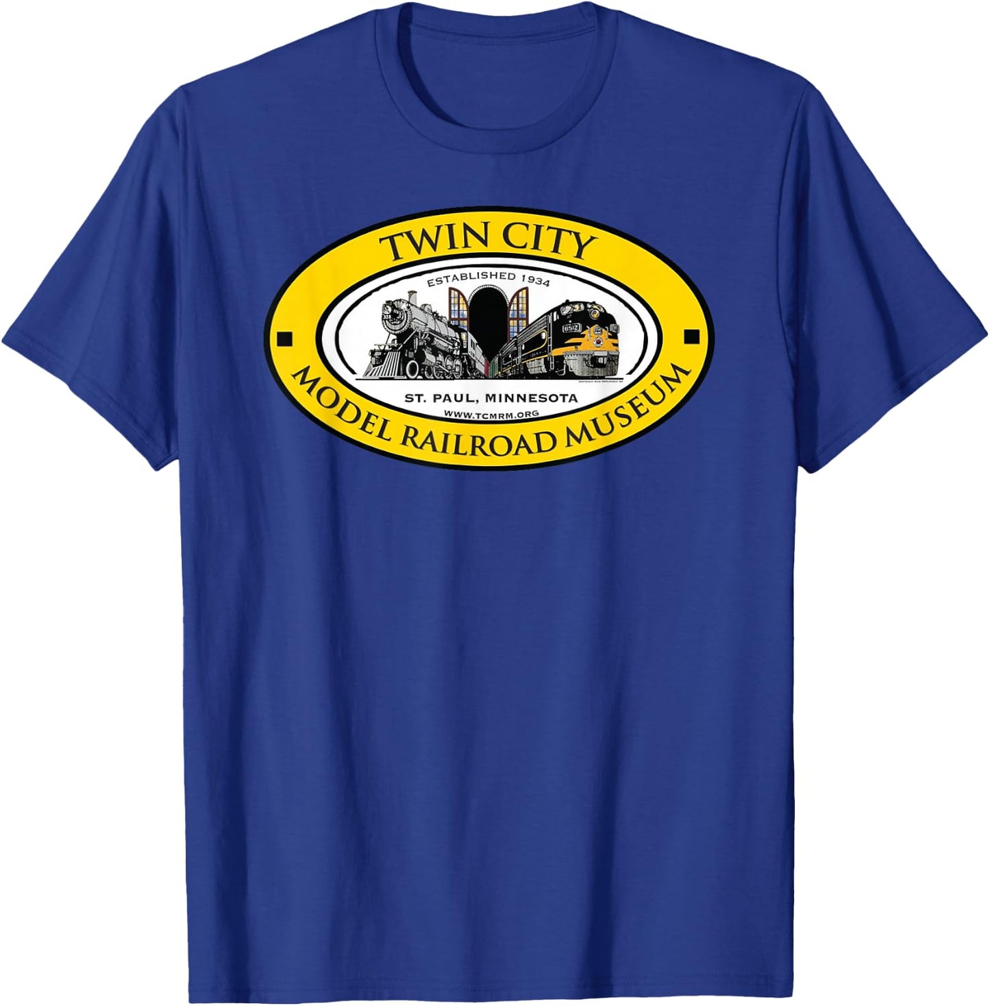 Twin City Model Railroad Museum T-Shirt - T-Shirt | Royal