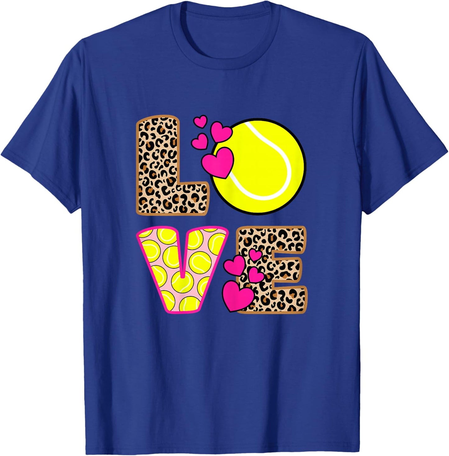 Love Tennis Player Women Girls T-Shirt - T-Shirt | Royal