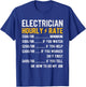 Hourly Rate Electricity Electrician T-Shirt - T-Shirt | Royal