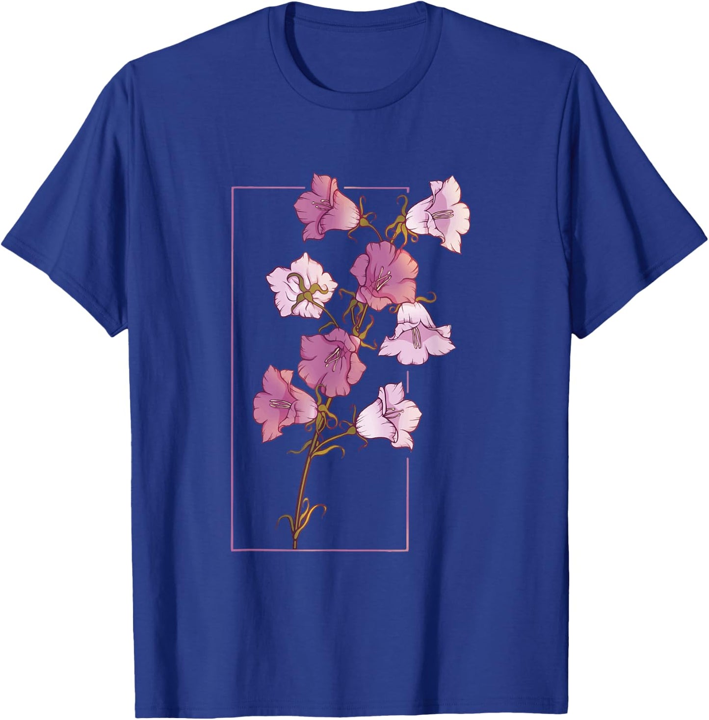 Floral Flower Bellflower Campanula Wildflower T-Shirt - T-Shirt | Royal