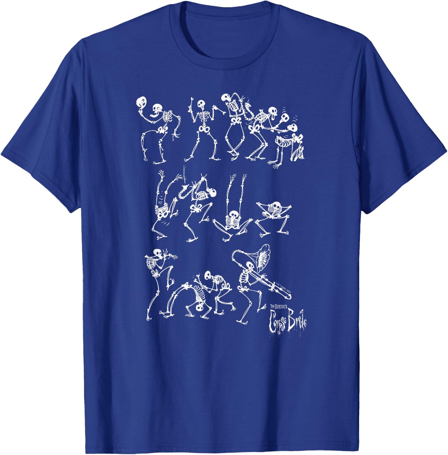 Corpse Bride - Skeleton Band T-Shirt - T-Shirt | Royal