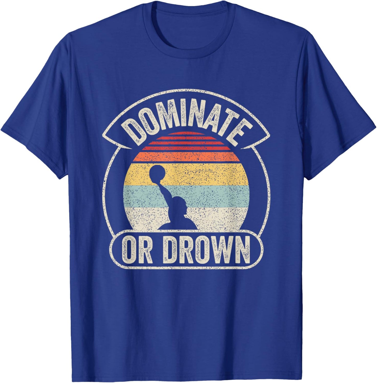 Water Polo Player Vintage Retro Water Polo T-Shirt - T-Shirt | Royal