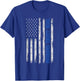Husband Daddy Hero Blue Line Police Officer Dad Father T-Shirt - T-Shirt | Royal