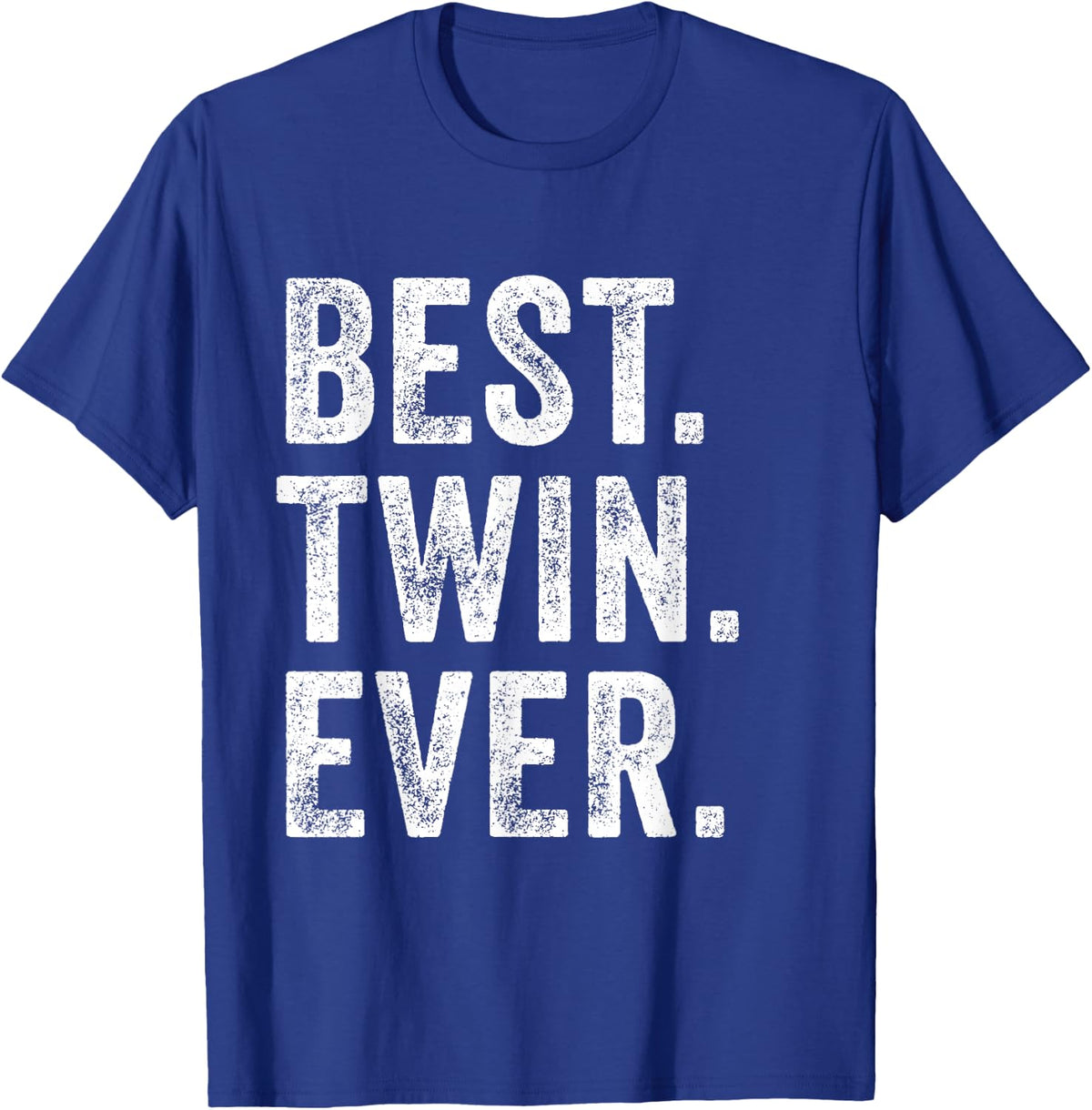 Best Twin Ever Funny Brother Sister Siblings Family Vintage T-Shirt - T-Shirt | Royal