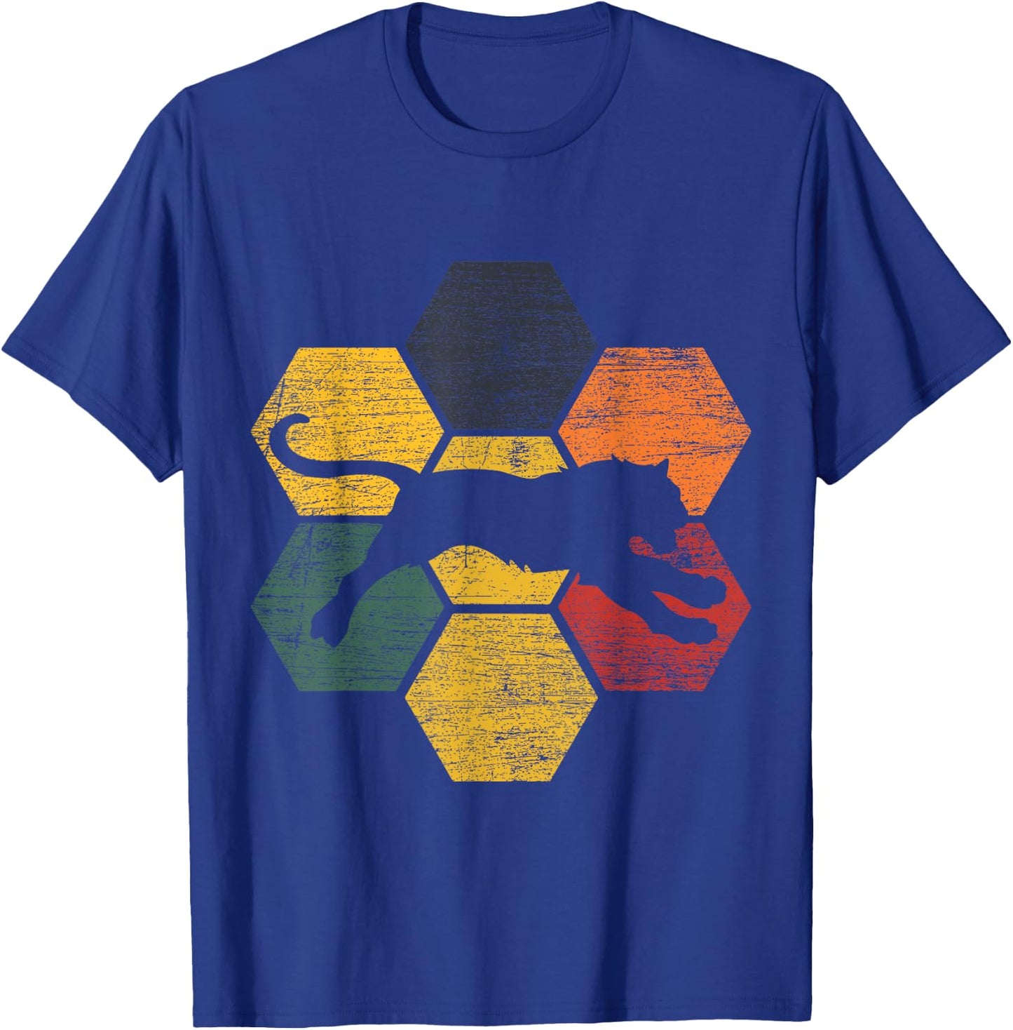 Retro Tiger T-Shirt - T-Shirt | Royal