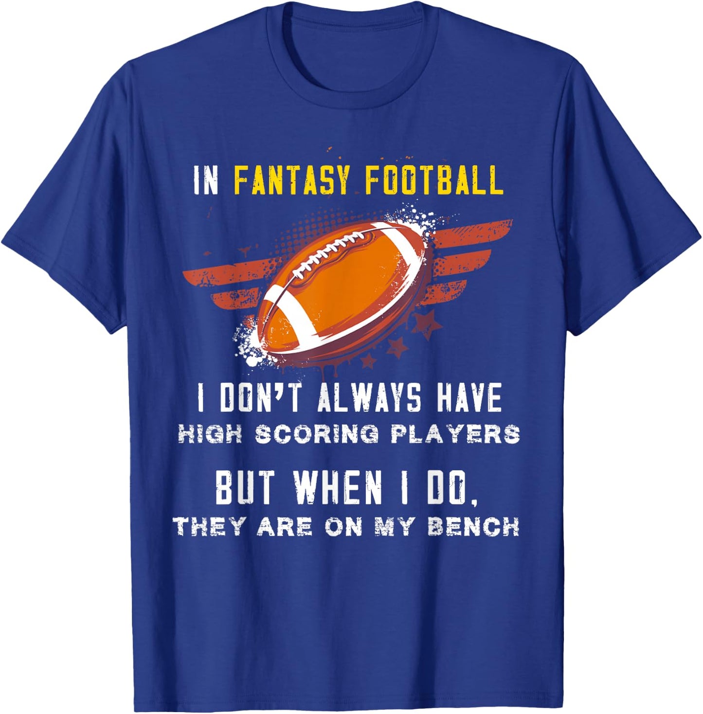 Fantasy football funny shirt - fantasy football losers gift T-Shirt - T-Shirt | Royal