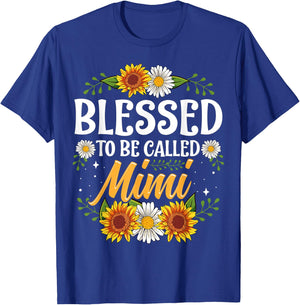 Blessed To Be Called Mimi Shirt Mothers Day T-Shirt - T-Shirt | Royal