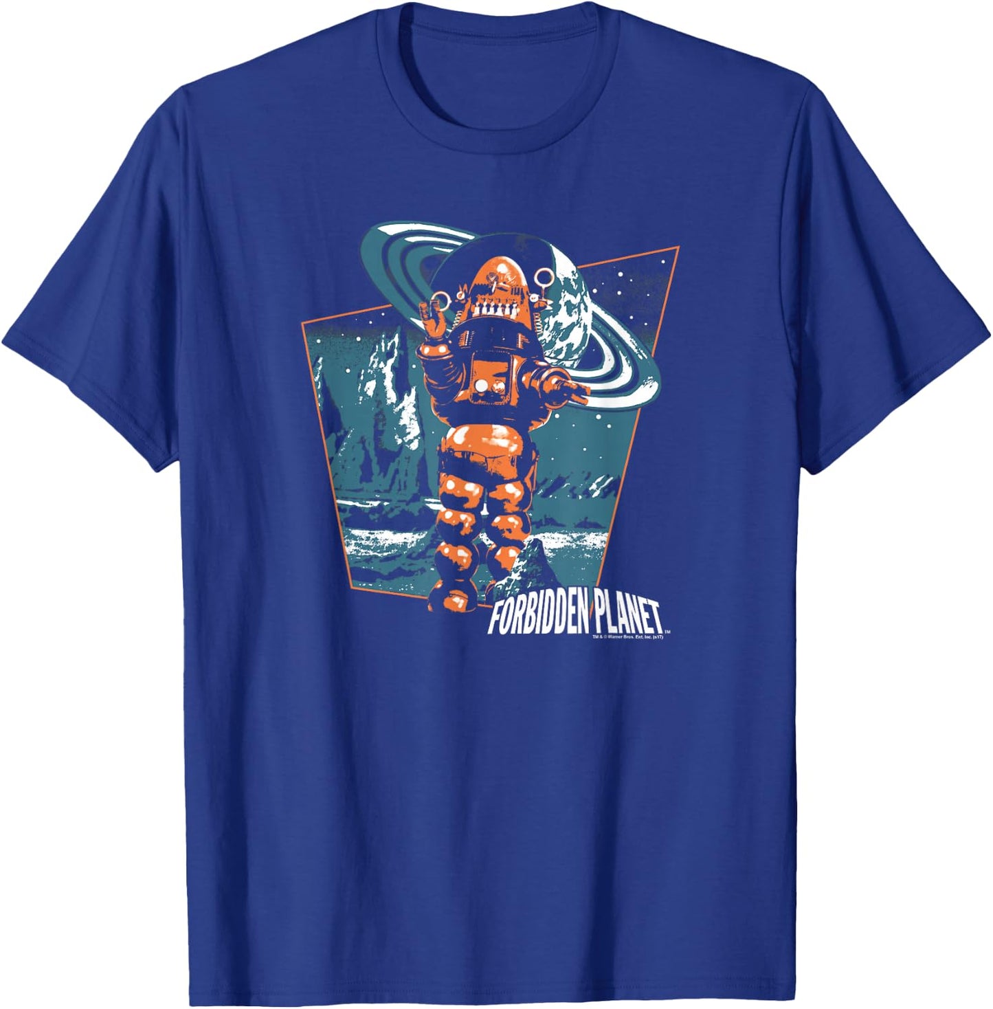Forbidden Planet Robby Walks T-Shirt - T-Shirt | Royal