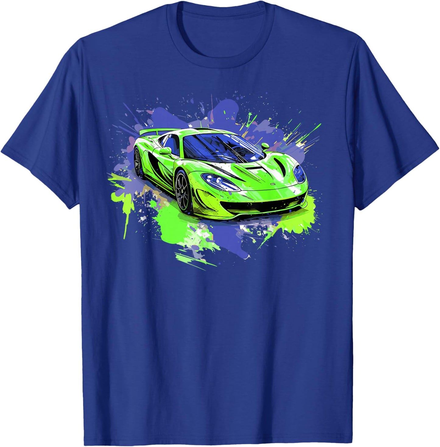 Exotic Concept Supercar Sports Car Luxury Hypercar Graphic T-Shirt - T-Shirt | Royal