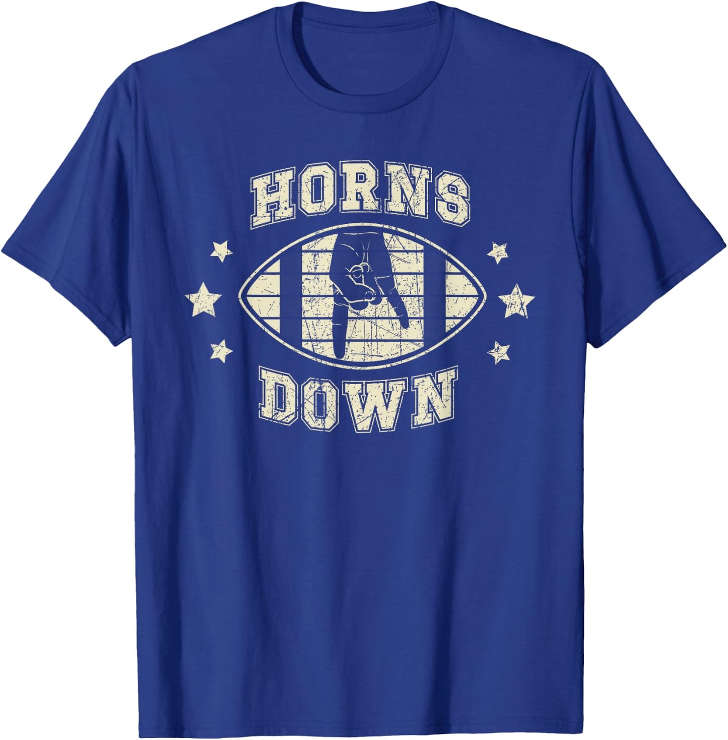Horns Down Beat Texas Funny Tuck Fexas T-Shirt - T-Shirt | Royal