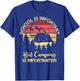 School Is Important But Camping Is Importanter Youth Kids T-Shirt - T-Shirt | Royal
