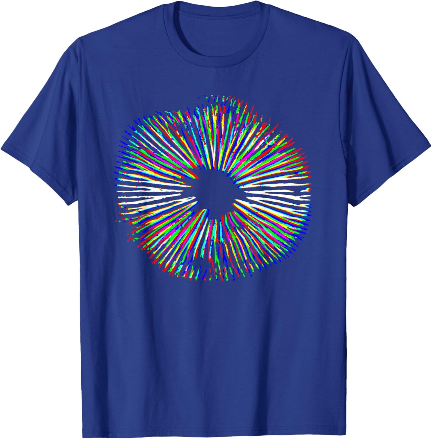 Psychedelic Mushroom Spore Print Mushroom Magic Present T-Shirt - T-Shirt | Royal