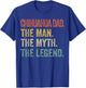 CAT Chihuahua-Shirt Men Chihuahua Dad Man Myth Legend Funny Dad T-Shirt - T-Shirt | Royal