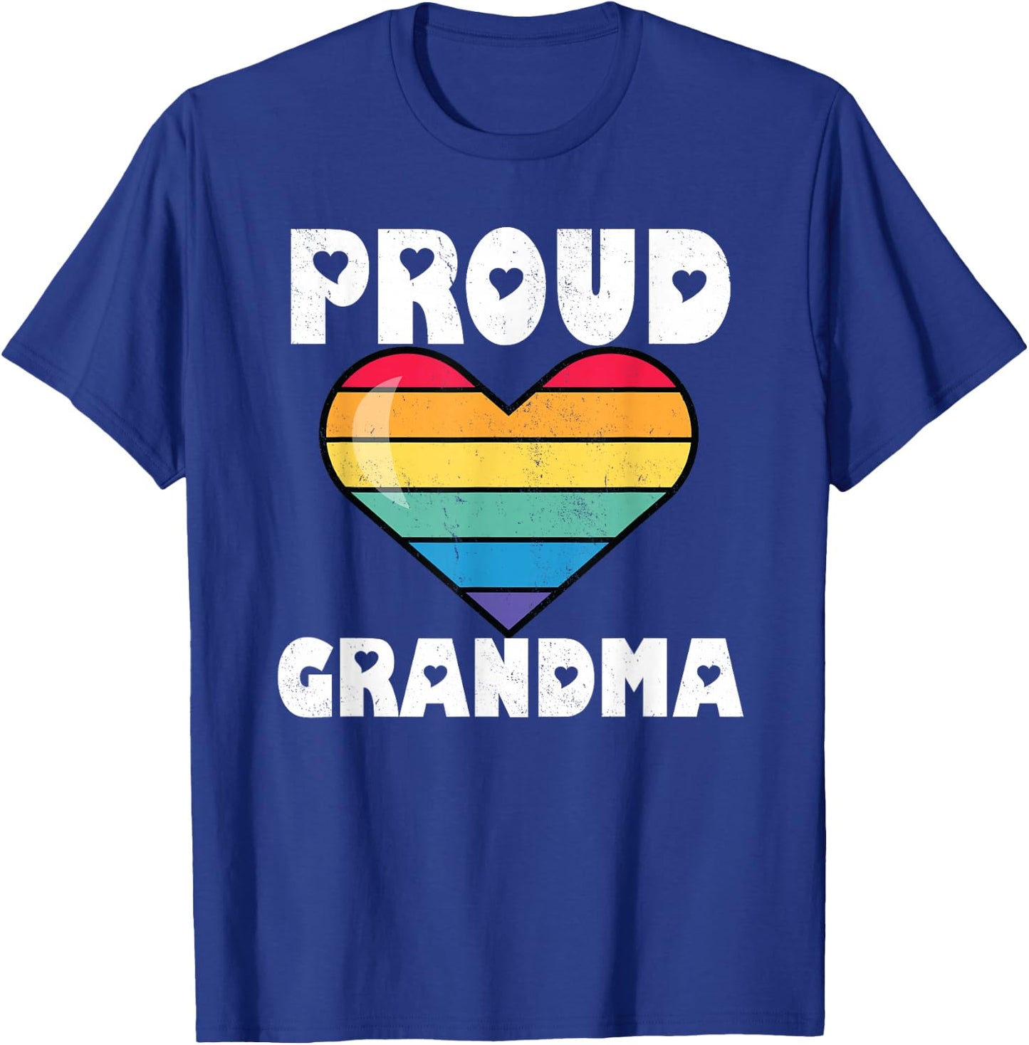 LGBTQ Proud Grandma Gay Pride LGBT Rainbow Mother's Day T-Shirt - T-Shirt | Royal