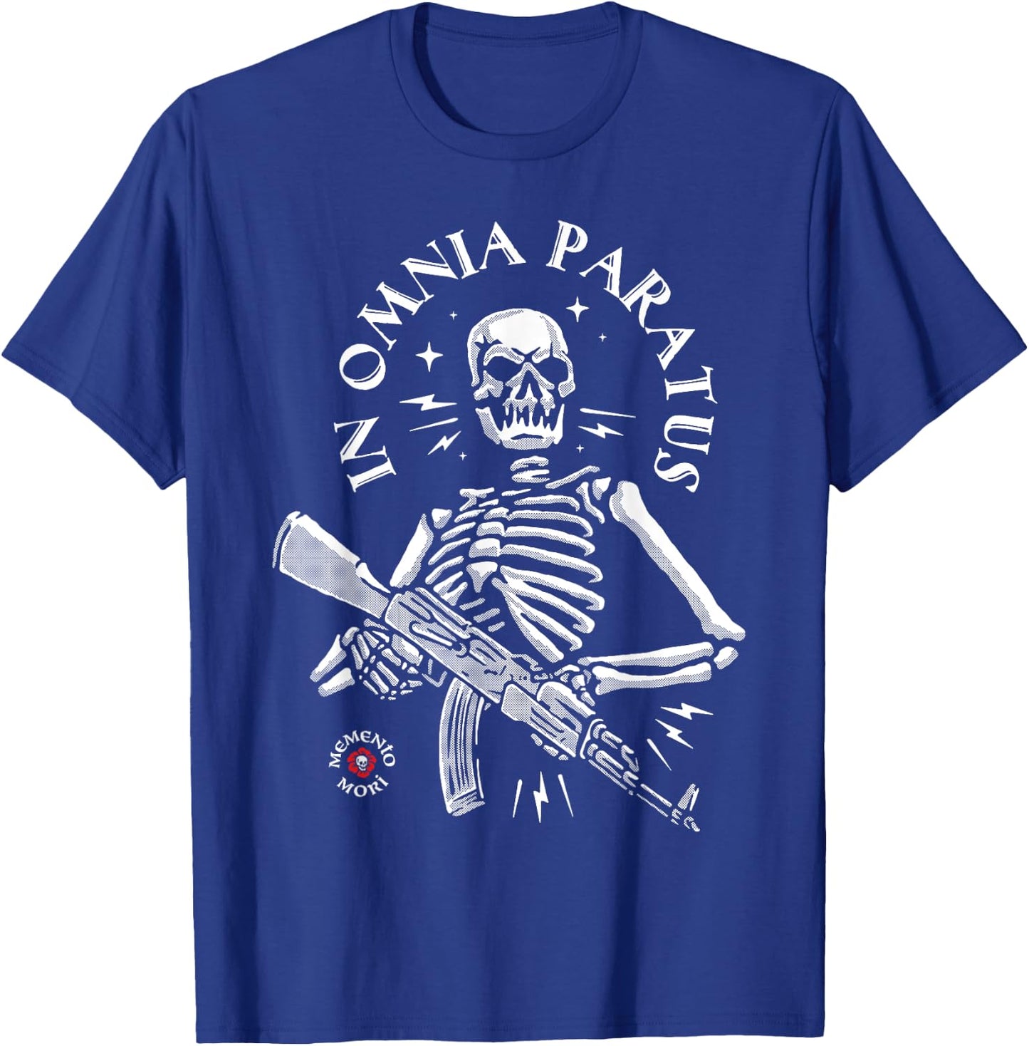 Memento Mori - in Omnia Paratus- Skeleton AK-47 T-Shirt - T-Shirt | Royal