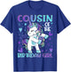 Cousin of the Birthday Girl Flossing Unicorn Cousin Gifts T-Shirt - T-Shirt | Royal