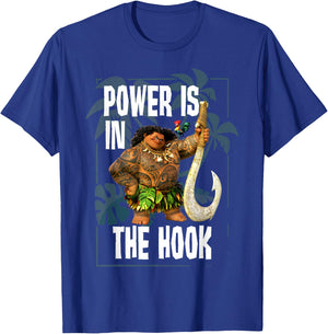 Disney Moana Maui Power Is In The Hook Portrait T-Shirt - T-Shirt | Royal