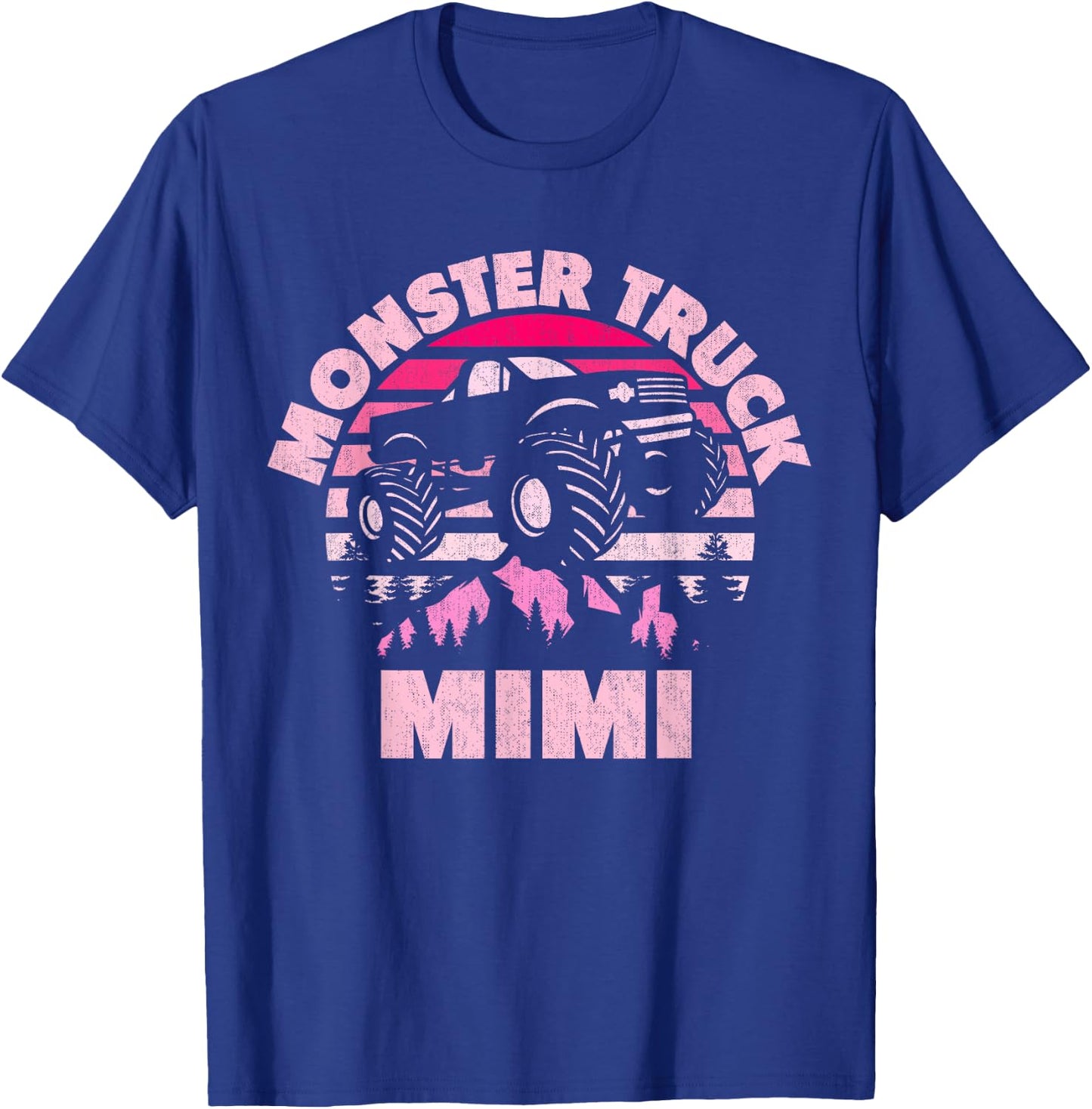 Monster Truck Mimi Matching Family Monster Truck Grandma T-Shirt - T-Shirt | Royal
