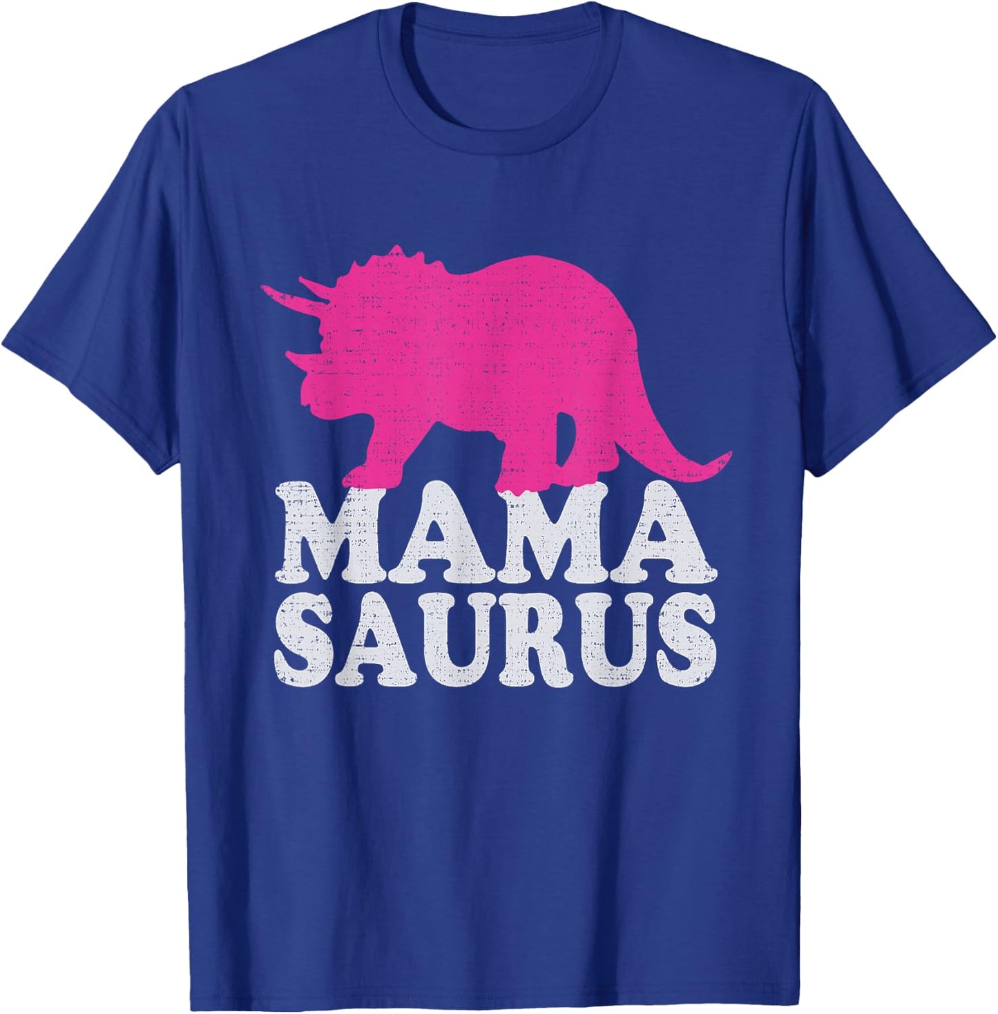 MAMASAURUS T Shirt, Cute Triceratops Dinosaur Mom T-Shirt - T-Shirt | Royal