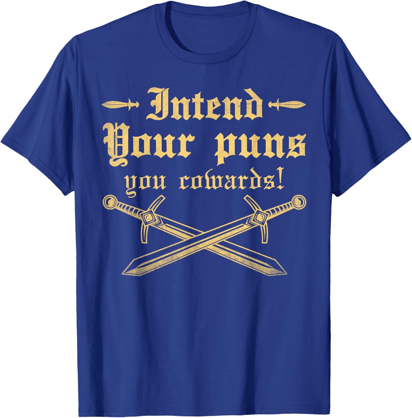 Funny pun -Adults Black Small T-Shirt - T-Shirt | Royal