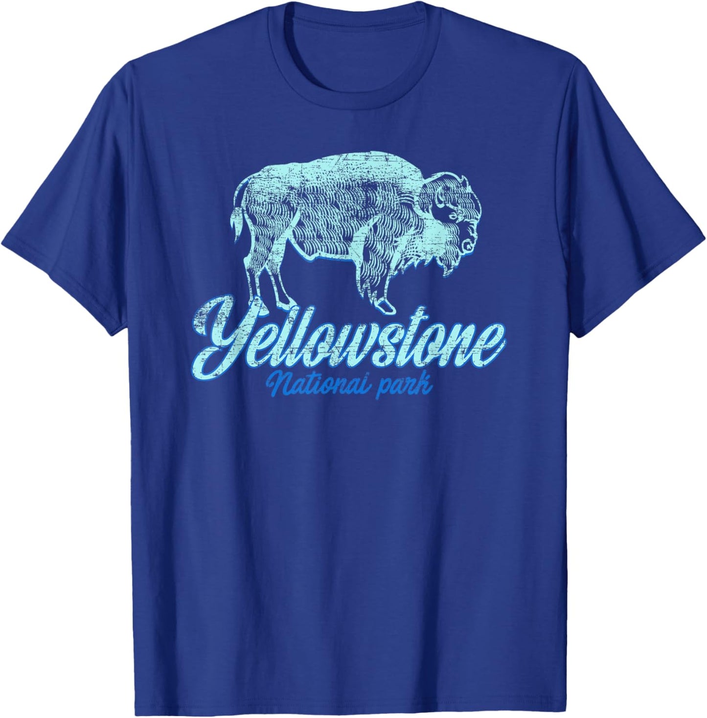 Yellowstone National Park US Bison Buffalo Gift T-Shirt - T-Shirt | Royal