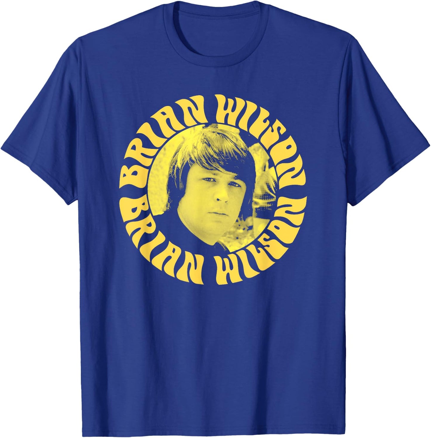 Brian Wilson – Yellow Headshot T-Shirt - T-Shirt | Royal