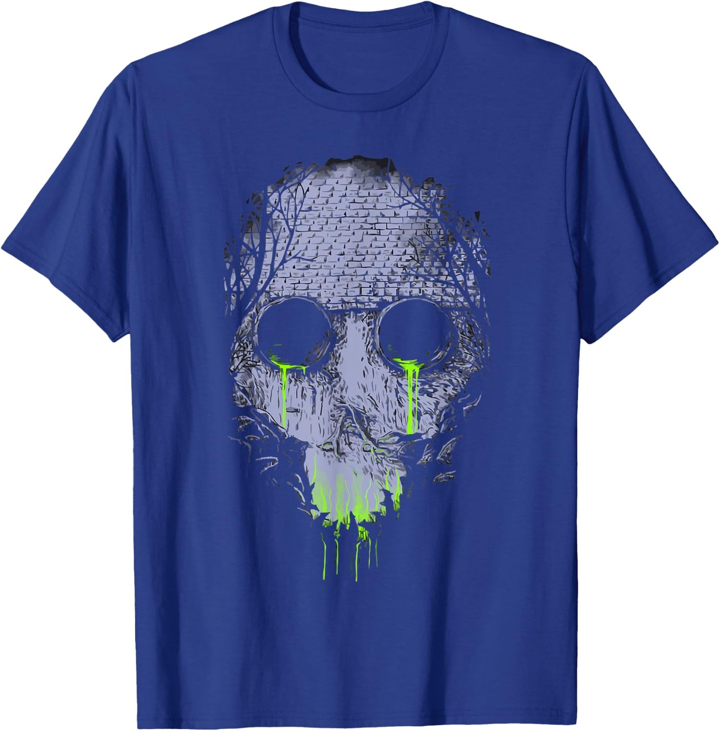 I Love Toxic Skull Waste Protect nature T-Shirt - T-Shirt | Royal