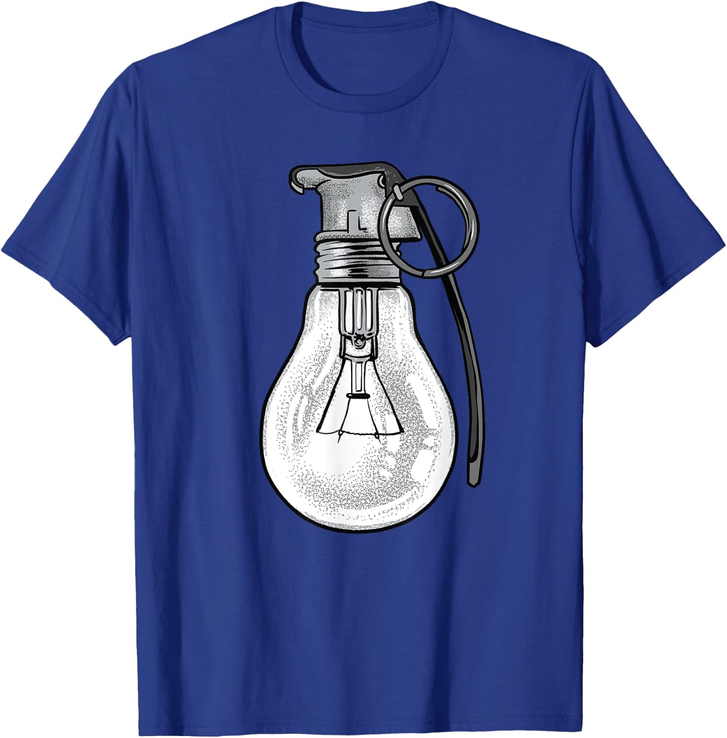 Grenade Shirt Lightbulb Grenade Powerful Ideas Electrician T-Shirt - T-Shirt | Royal
