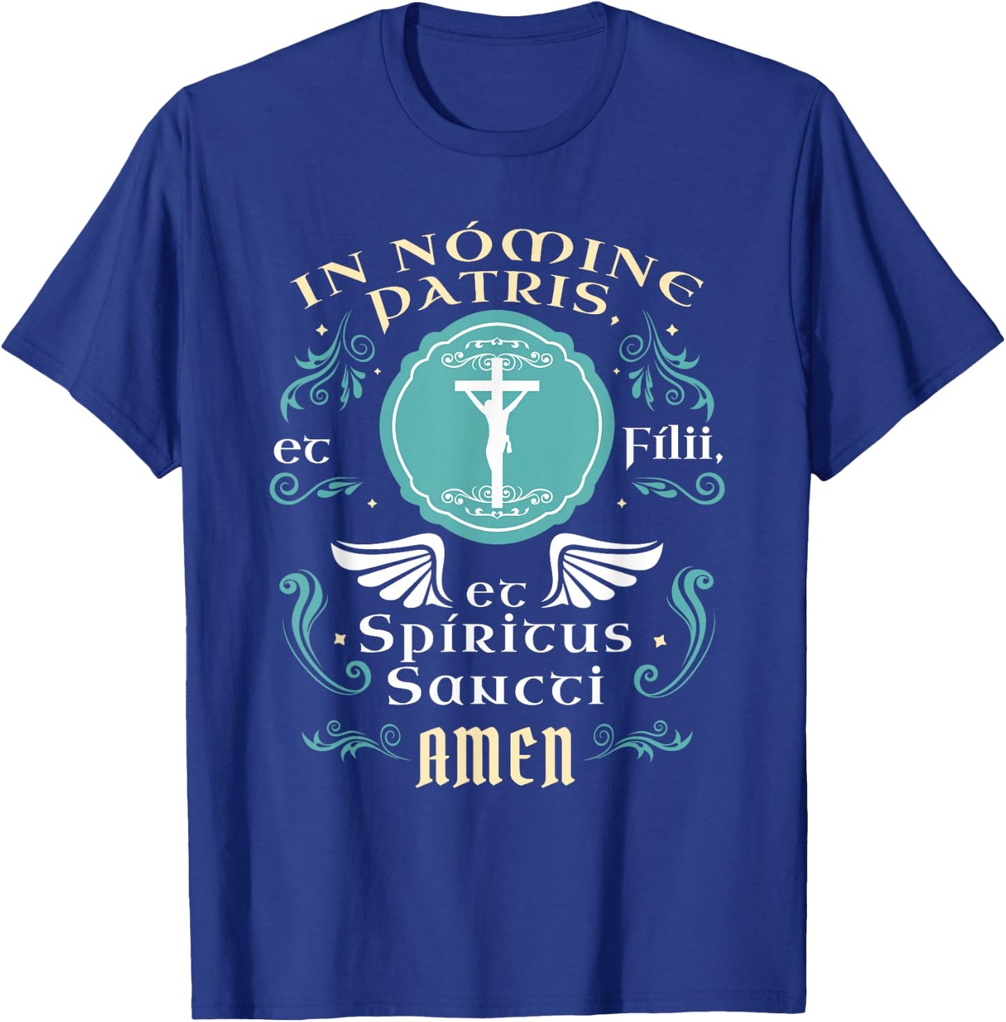 In nomine patris et filii Tradtional Latin Mass Catholic T-Shirt - T-Shirt | Royal