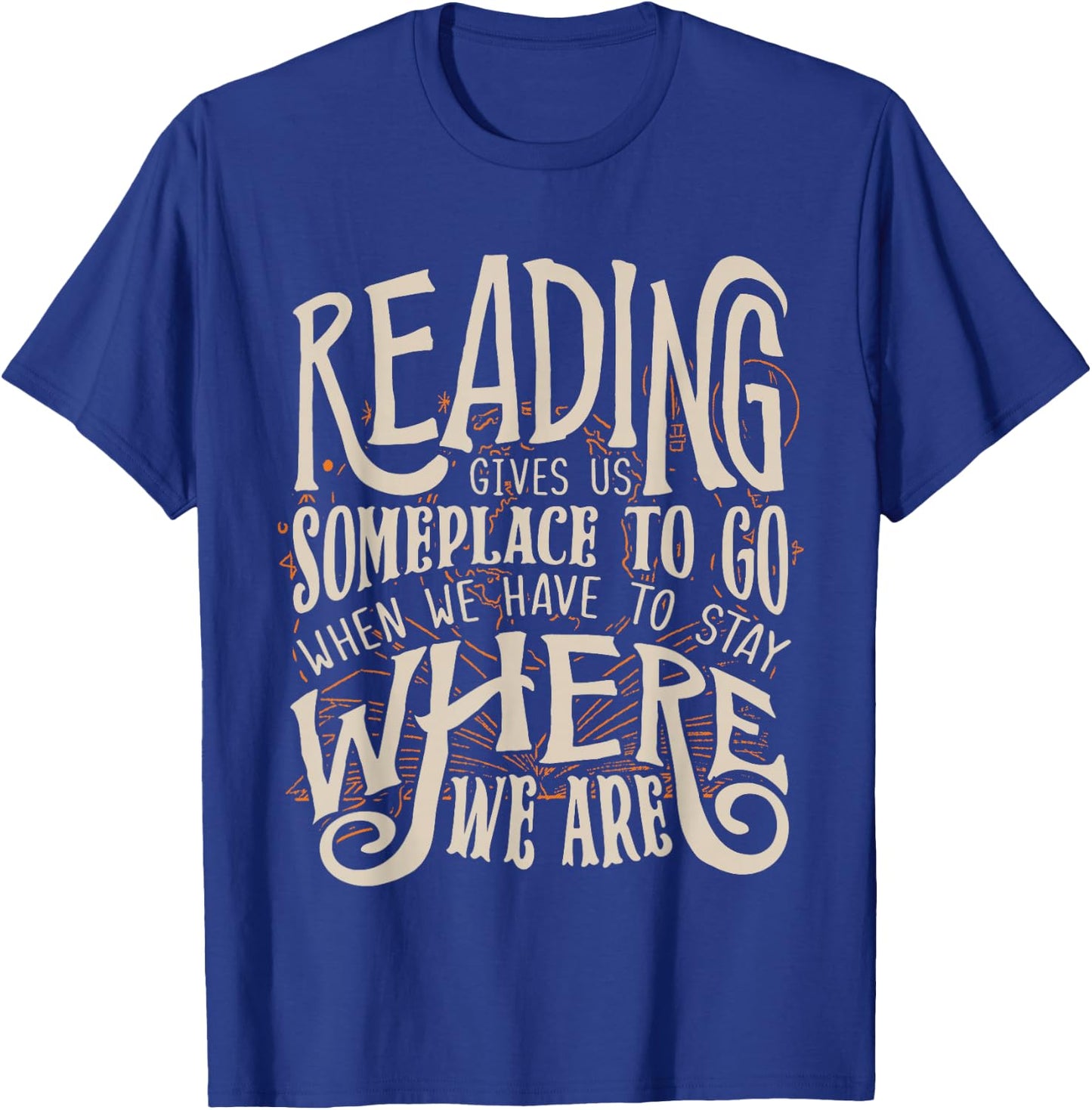 Book Lover Librarian Bookworm Reading Club Reading T-Shirt - T-Shirt | Royal