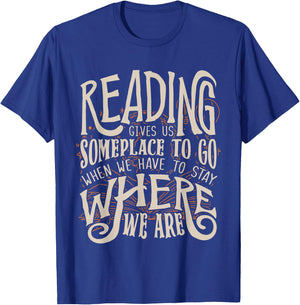 Book Lover Librarian Bookworm Reading Club Reading T-Shirt - T-Shirt | Royal