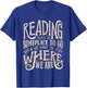 Book Lover Librarian Bookworm Reading Club Reading T-Shirt - T-Shirt | Royal