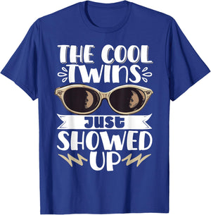 The Cool Twins Just Showed Up T-Shirt - T-Shirt | Royal