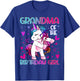 Grandma of The Birthday Girl Flossing Unicorn Grandmother T-Shirt - T-Shirt | Royal