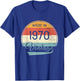 1970 Vintage Birthday T-Shirt - T-Shirt | Royal