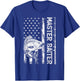 Funny Vintage American Flag Master Baiter Fishing T-Shirt - T-Shirt | Royal