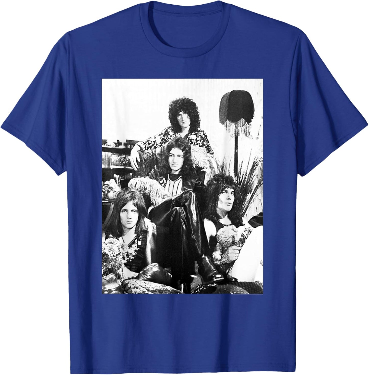 Queen Official Lampshade Promo B&W Vintage Photo T-Shirt - T-Shirt | Royal