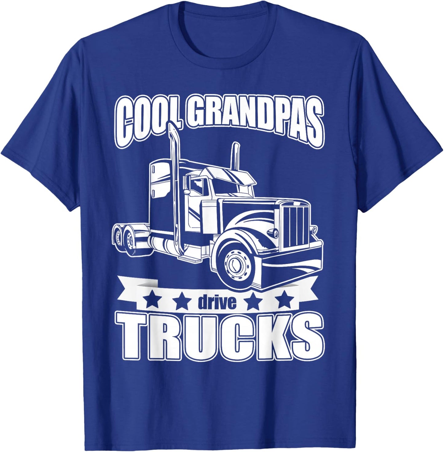 Cool Grandpas drive trucks T-Shirt - T-Shirt | Royal