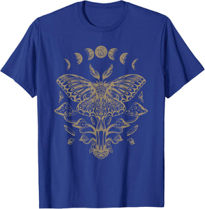Butterfly Grunge Fairycore Aesthetic Luna Moth Mushrooms Y2K T-Shirt - T-Shirt | Royal