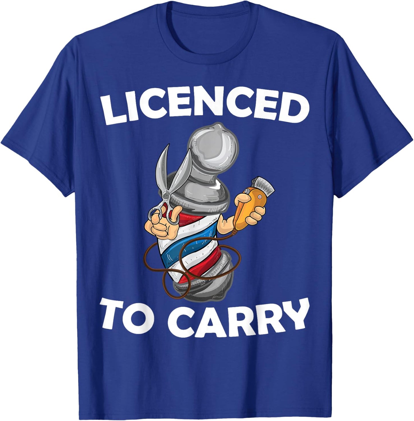 Funny Barber Design Hair Stylist Barbershop Lovers T-Shirt - T-Shirt | Royal